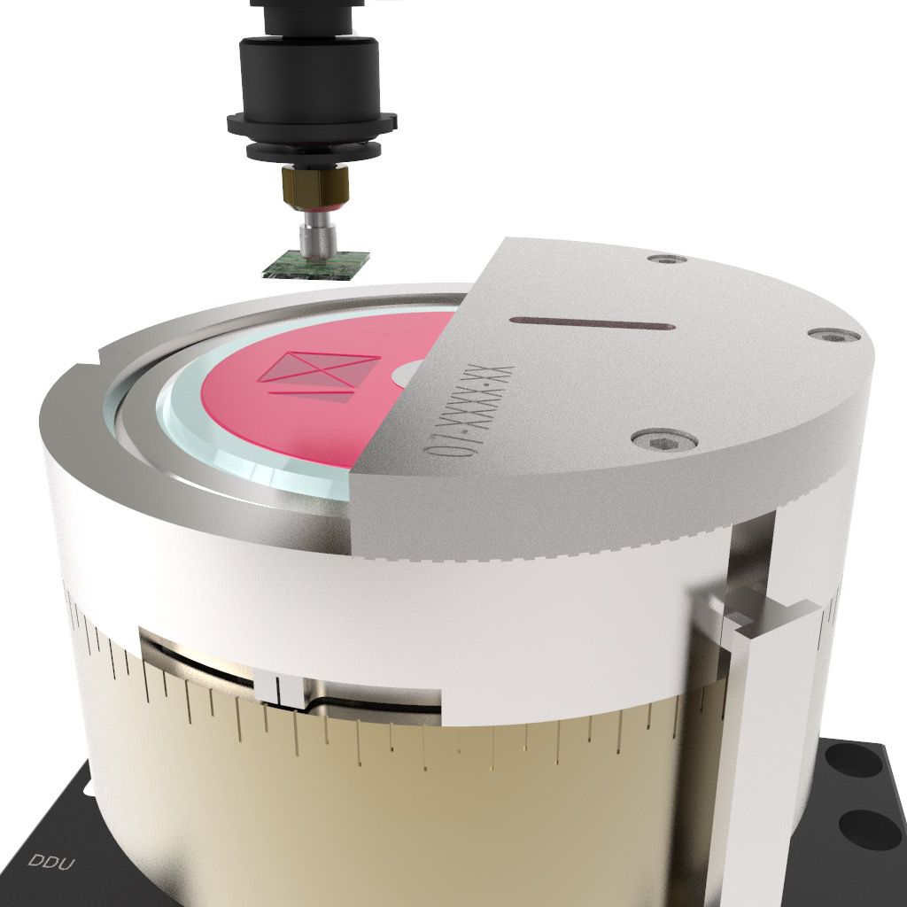 Fig. Integration of the membrane on the vacuum system of the direct dispensing unit