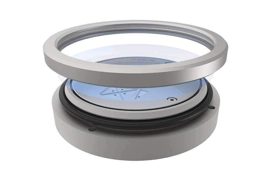 Abb. Darstellung der Integration der Folie auf dem Vakuum-System für die Direkt-Dosieren-Einheit